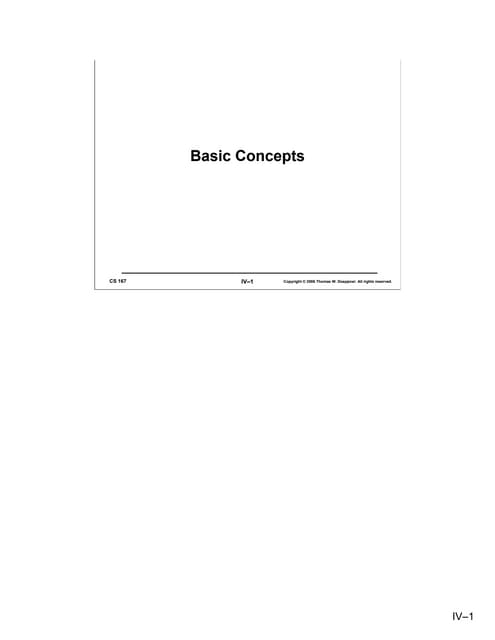 04basic Concepts