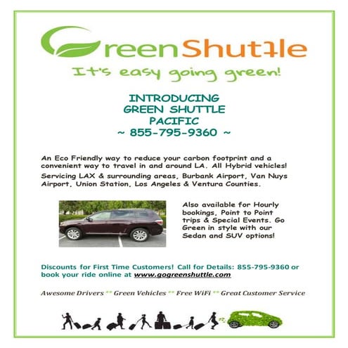 Green Shuttle Flyer | DOCX
