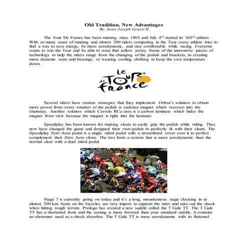 Old Tradition, New Advantages