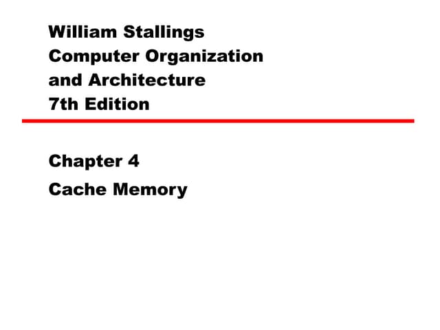 04  Cache  Memory
