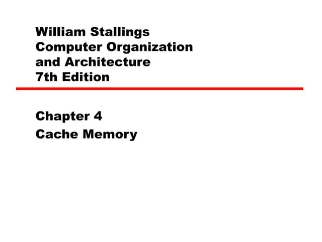 cache memory introduction, level, function