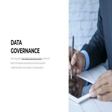 data governance para empresas u organizaciones