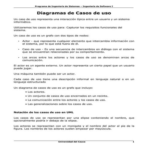 Guia 02 Diagramas De Casos De Uso | DOC