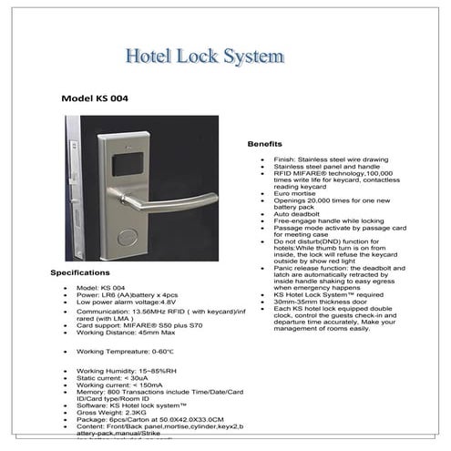 DOOR LOCKS - FULL LIST | PDF