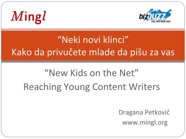 Dragana Petković - Kako privući mlade da pišu za vas