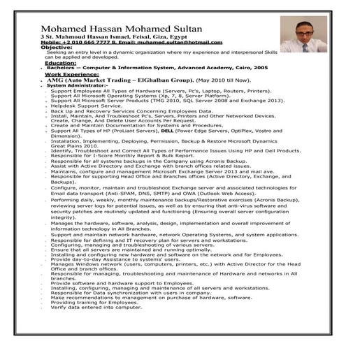 Mohamed CV