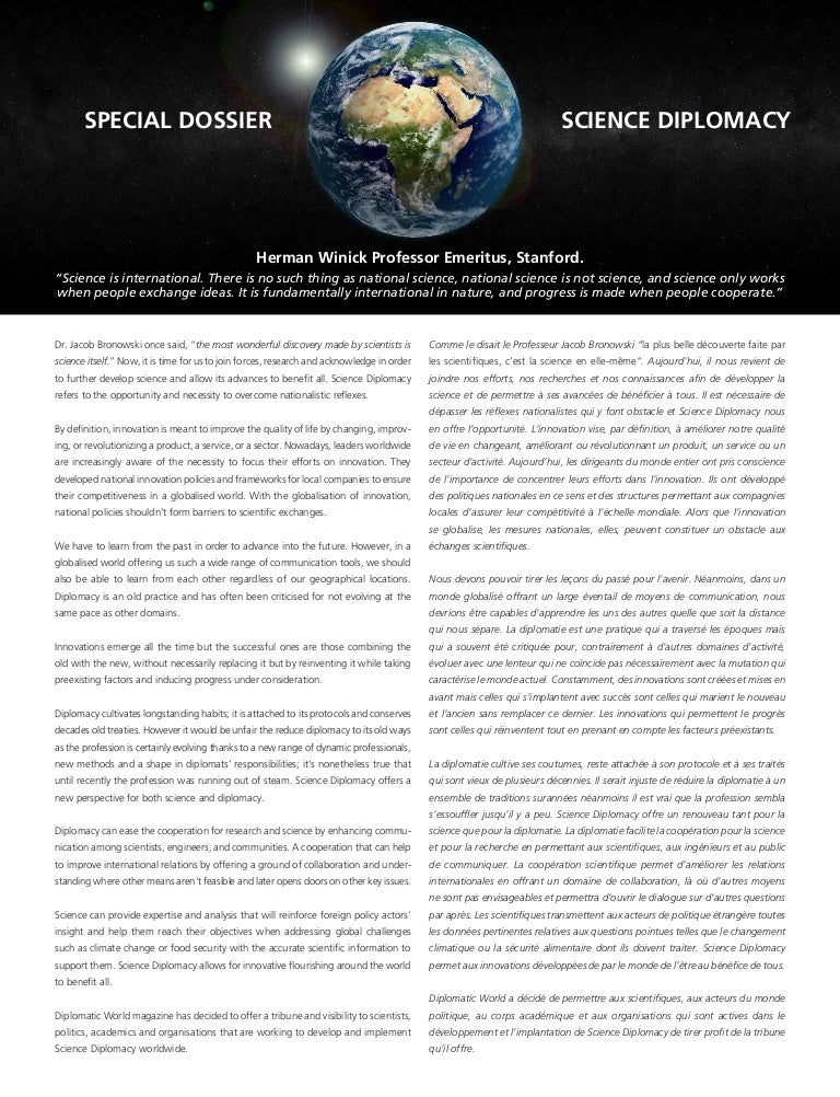 Science Diplomacy