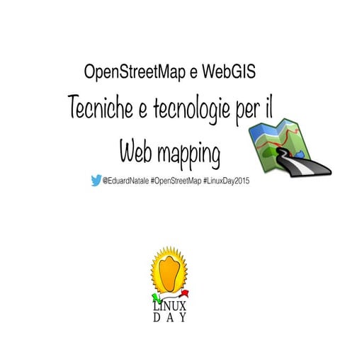 OpenStreetMap e WebGIS