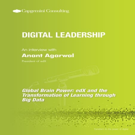 Global Brain Power: edX and the Transformation of Learning through Big Data