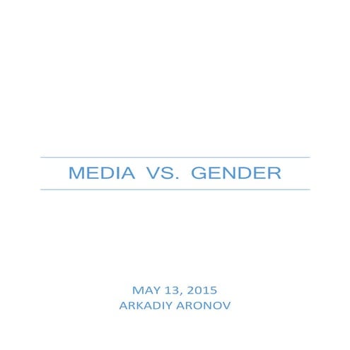 Media vs. Gender