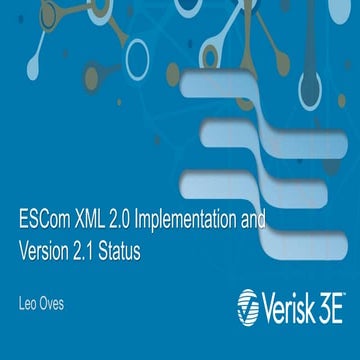 ESCom XML 2.0 Implementation and Version 2.1 Status | PDF