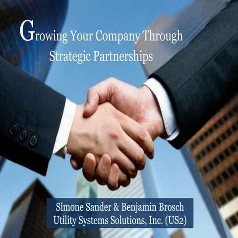 Growing your business through Strategic Partnerships