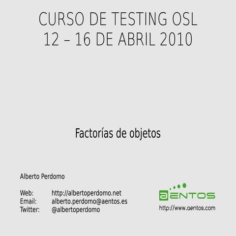 Curso TDD Ruby on Rails #04: Factorías de objetos