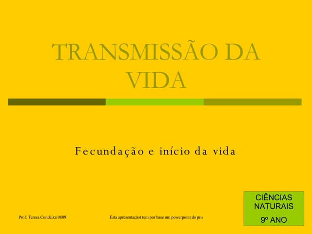 04 FecundaçãO NidaçãO Nascimento Tc...
