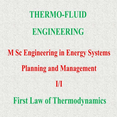 first law of thermodynamics 