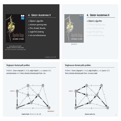 Dijkstra's algorithm presentation