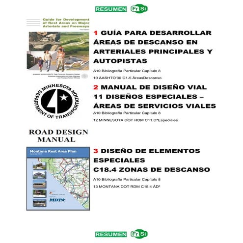 04 guías áreas descanso 1 aashto 2minnesota 3montana