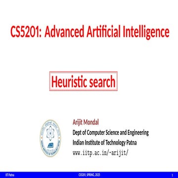 Heuristic search in Artificial Intelligence | PDF