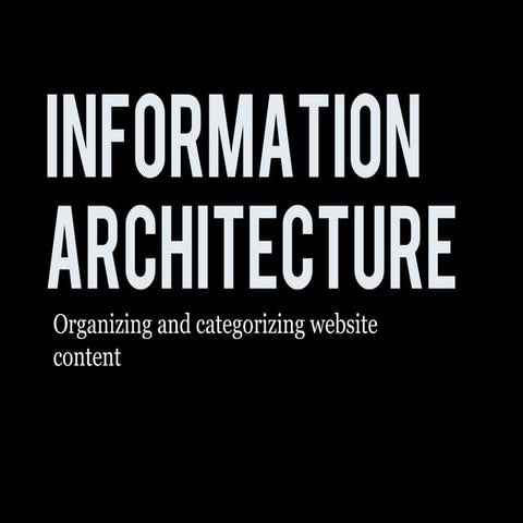 Info Architecture