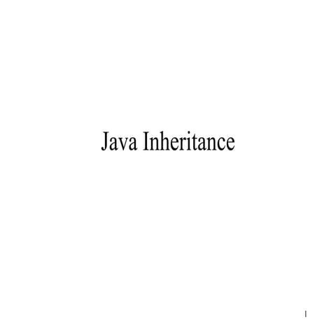 Java inheritance concept, interface, objects, extends | PPT