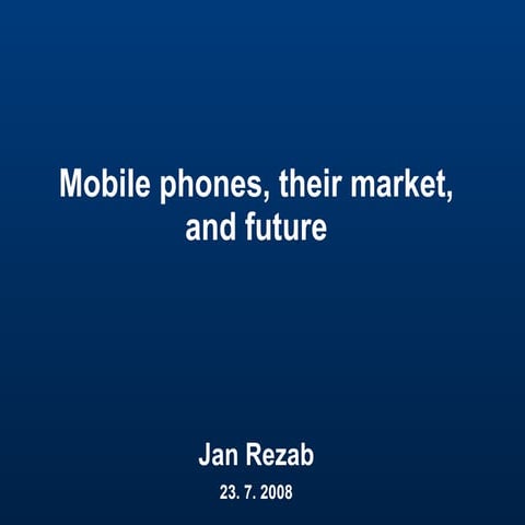 Jan Rezab - Future of mobile (Internet Conference)