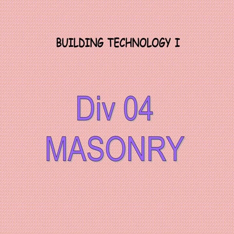 04 masonry