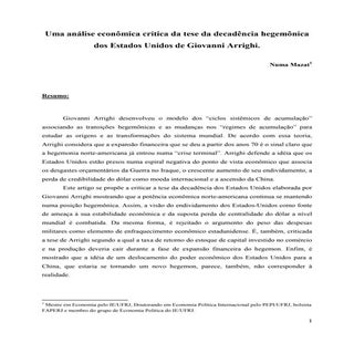 Uma análise econômica crítica da te...