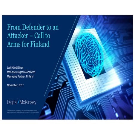 From Defender to an Attacker, Lari Hämäläinen, Managing Partner, McKinsey Dig...
