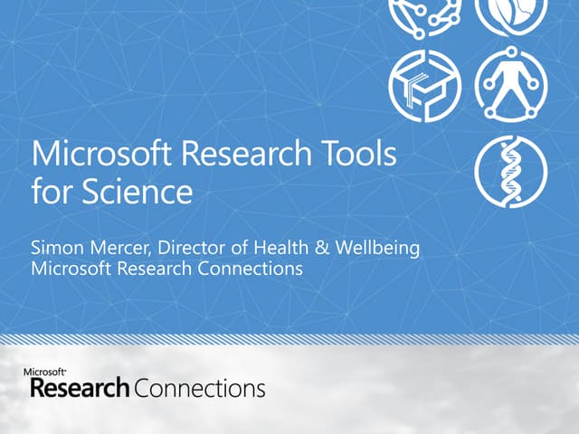 Simon Mercer, Microsoft, pour la journée e-health 2013