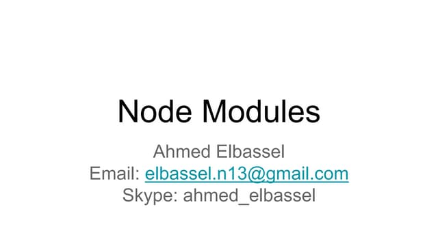04_Node modules