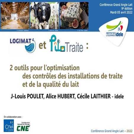 GAL2022 - Logimat et Pilotraite : 2 outils pour l'optimisation des contrôles ...