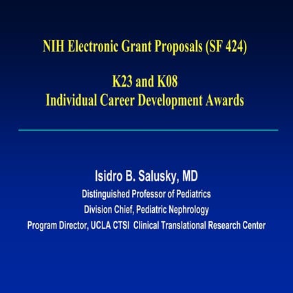 Specific Aims NIH Sample Grant Proposal | PDF