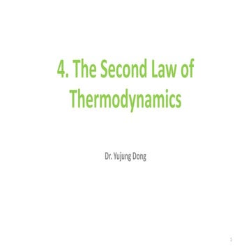 Second Law of Thermodynamics