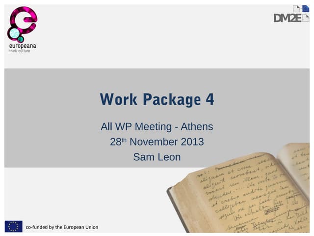 All WP Meeting Athens - Workpackage...