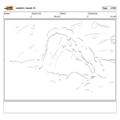 "Snow Fort" short from Nickelodeon's Harvey Beaks