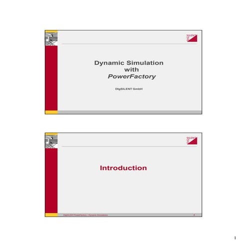 DigSILENT PF - 04 stability handling