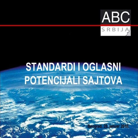 Standardi i oglasni potencijal sajtova