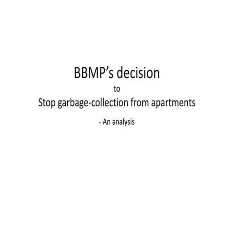 Solid Waste Management presentation to KSPCB