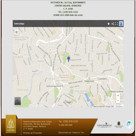 Ubicación hotel sede