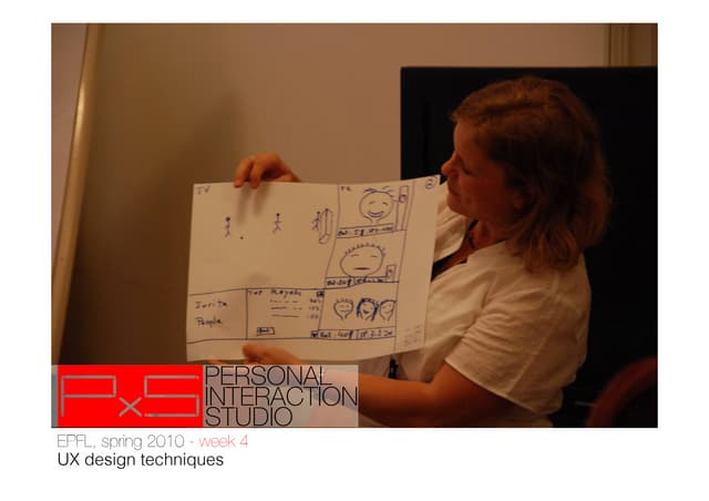 EPFL - PxS, week 4 - UX design techniques