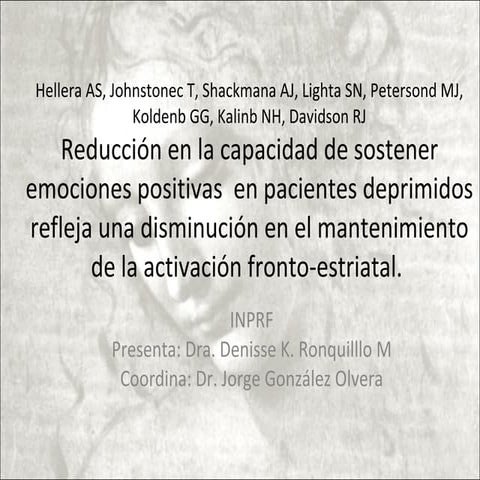 05 03 10 Regulacion De La Emocion En La Depresion