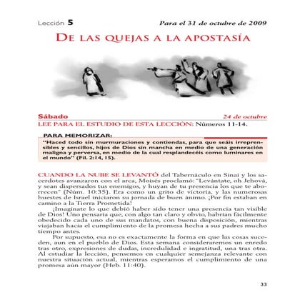 De las quejas a la apostasía