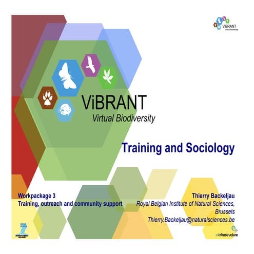 WP3 Overview (Training and Sociology)