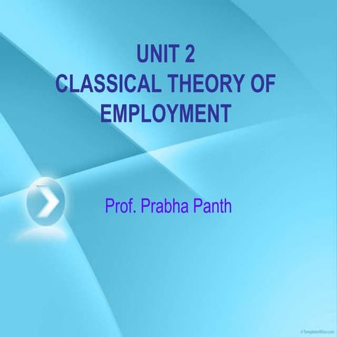 Classical model of employment