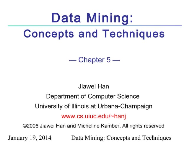 Data Mining Techniques