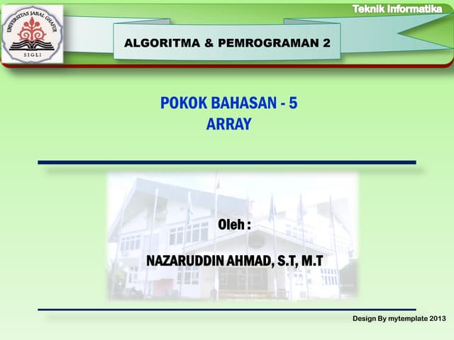 05. array | PPT