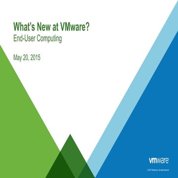 What's New at VMware?