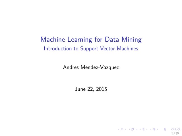09 Machine Learning - Introduction Support Vector Machines