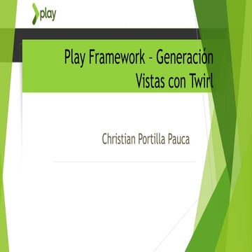 05 .  generacion de vista con plantillas twirl en play framework