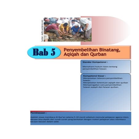 BAB V MATERI QURBAN DAN AQIQAH